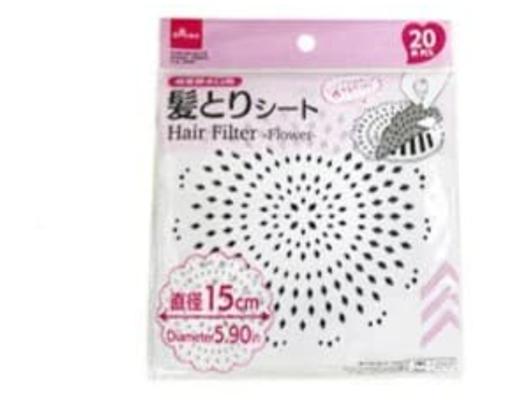 Hair Filter Flower Daiso