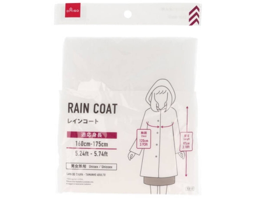 Rain Coat Adult Daiso