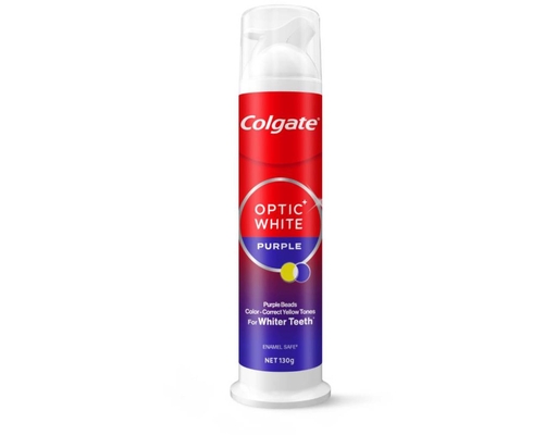 Tooth Paste Optic White Purple Beads Pump Colgate