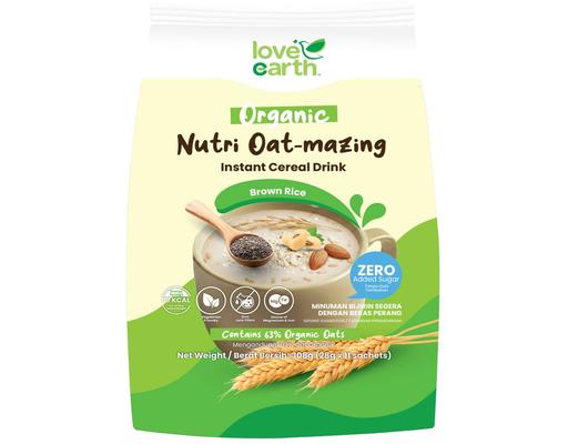 Nutri Oat-Mazing Zero Sugar Brown Rice Love Earth