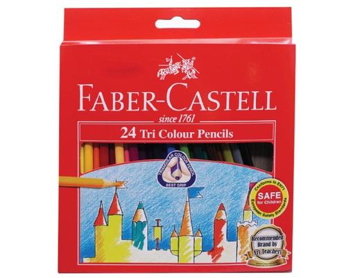 Tri-Grip Colour Pencils 24 Colour (115855) Faber-Castell