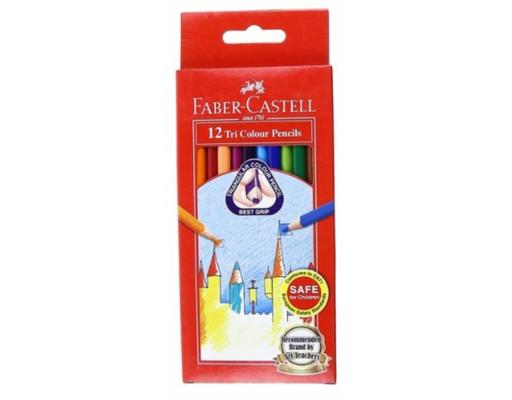 Tri-Grip Colour Pencils 12 Colour (115853) Faber-Castell