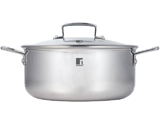 Bluesteel Casserole Induction With Lid Bergner