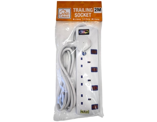 Extension Wire White With Neon 4 Gang Living Choice