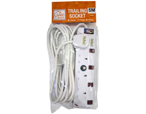 Extension Wire White With Neon 4 Gang Living Choice