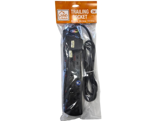 Extension Wire Black With Neon 5 Gang Living Choice
