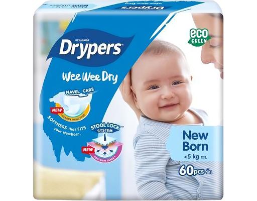 Wee Wee Dry Mega Pack NB60 Drypers