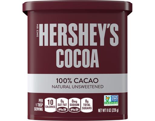 Cocoa 100% Cacao Natural Unsweetened Can Hershey's