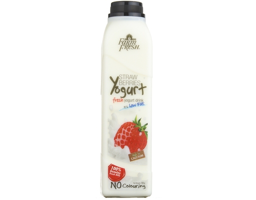 Yogurt Drink Strawberries Farm Fresh