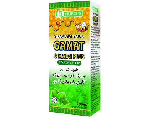 Gamat Cough Syrup With Madu Plus Hurix's