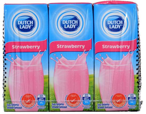 UHT Pure Farm Strawberry Milk Dutch Lady