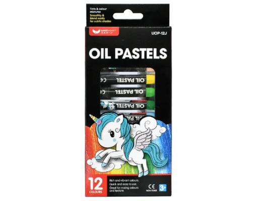 12 Colour Jumbo Oil Pastel (UOP-12J) Unicorn