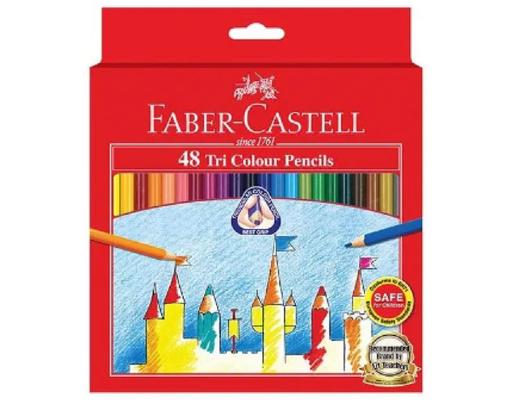 48 Tri Colour Pencils Faber-Castell
