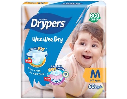 Wee Wee Dry Mega Pack M60 Drypers