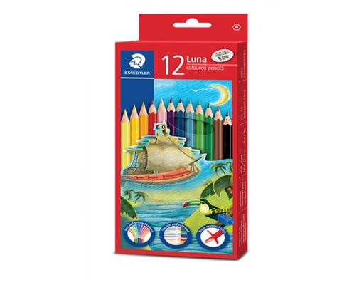Luna Coloured Pencil (Full Length) 12 Colours (136 C12 11) Staedtler