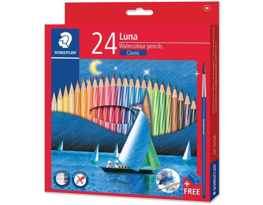 Luna Watercolour Pencil 24 Colours (137 10 C24) Staedtler