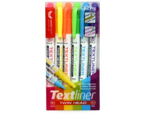 Twin Head Highlighter (UTL-629PX) Unicorn