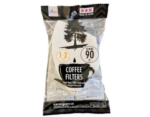 Coffee Filters 1-2Cups Bleached Daiso