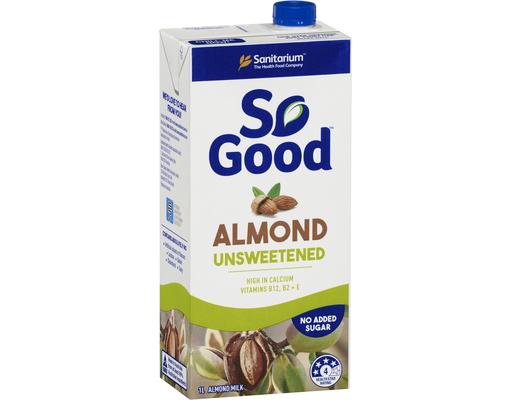 So Good Almond Milk Unsweetened Sanitarium