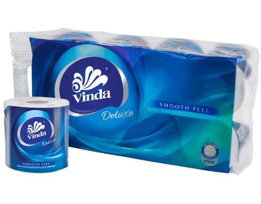 Deluxe Toilet Paper Smooth 3Ply Vinda