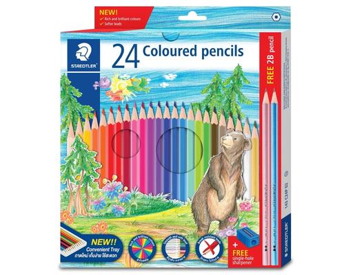 Coloured Pencil 24 Colours (143 C24P) Staedtler