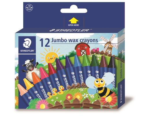 Jumbo Wax Crayon 12 Colours (2290 NC12 02) Staedtler