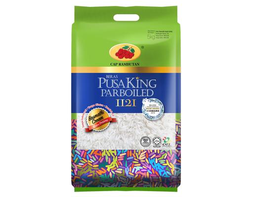 Beras Pusa King Parboiled 1121 Basmathi Cream Cap Rambutan