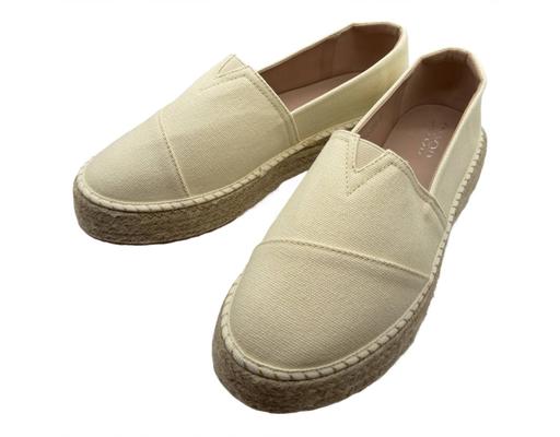 Ladies Soft Canvas Off White The Good Shoes