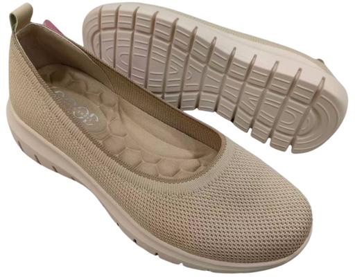 Ladies Knited Shoes Khaki The Good Shoe