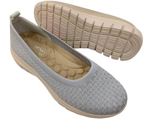 Ladies Knited Shoes Grey The Good Shoe