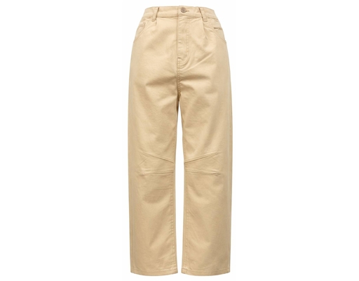Barrel Cut Twill Long Pants Cream L Scar